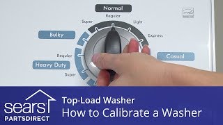 How to Calibrate a TopLoad Washer