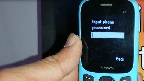 how to remove password from memory card in lava a1