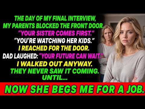 My Parents Blocked My Final Interview For My Sister's Morning Out — Now She Begs Me For A Job