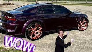 2021 Dodge Charger Hellcat on 24" Rose Gold Forgiato Rims and more....