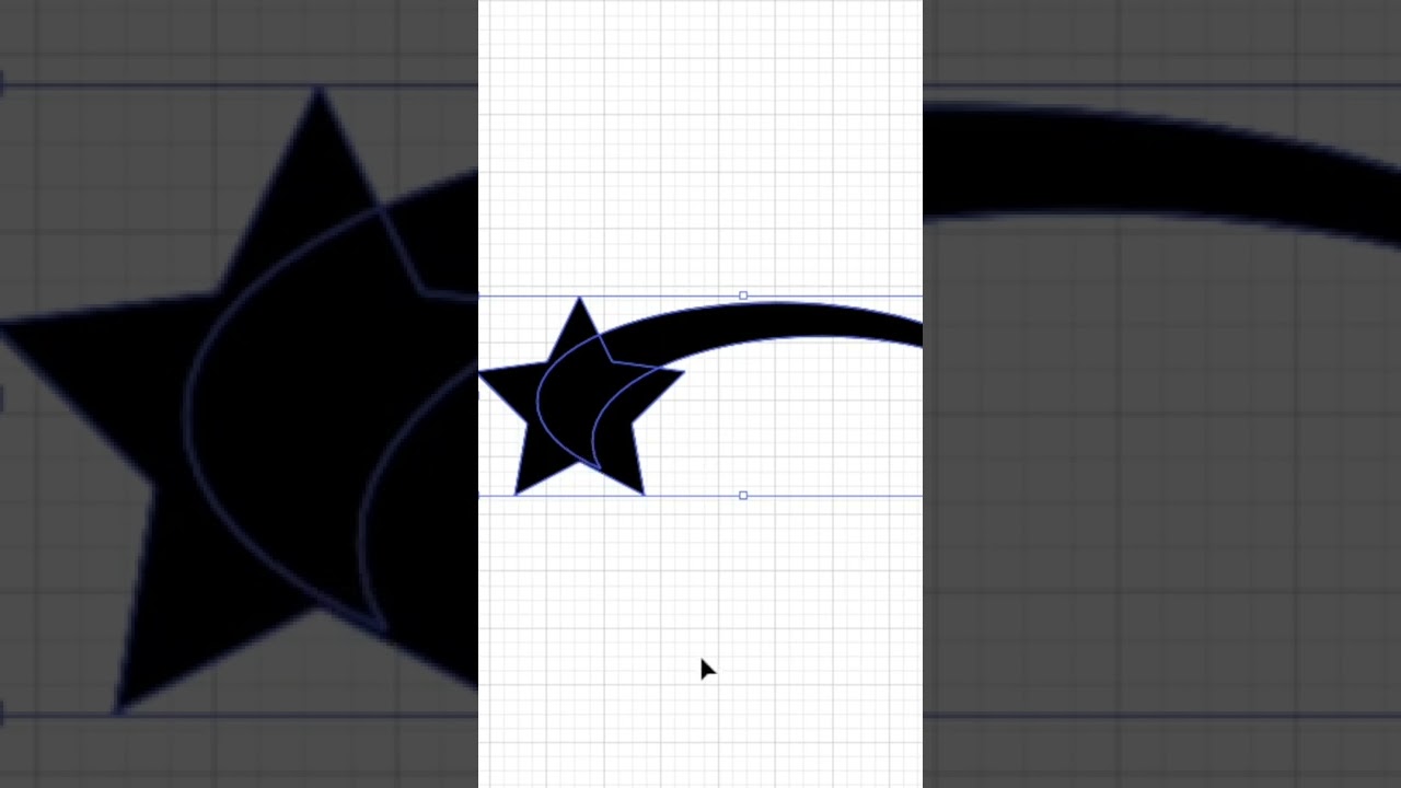 Y2K Shooting Star 💫 Illustrator Tutorial shorts YouTube