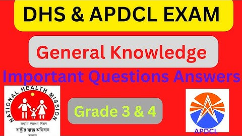 APDCL Exam GK Questions And Answers // Dhs Exam Questions and Answers // Health Department Questions