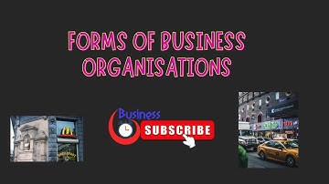 CXC-CSEC Principles of Business - Forms of Business Organisations (summary videos)