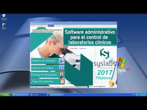 Software para Laboratorios Clínicos SysLabs® Gestión profesional versión Platinum