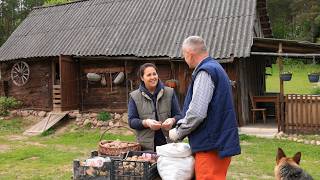 Peaceful Village Life: Spring Rains, Potato Planting & Greenhouse Construction