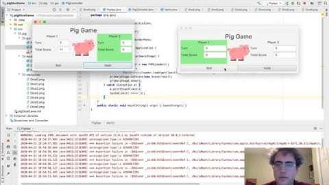 Pig Dice Game using JavaFX - 6: Animating the Die Roll