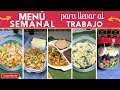 Menú semanal para el TRABAJO (Por 50 pesos) | Cocina de Addy