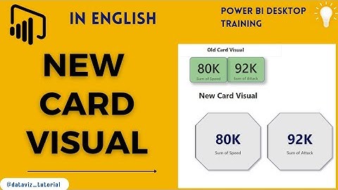 New Card KPI Visual (In English) #powerbitraining #datavisualization