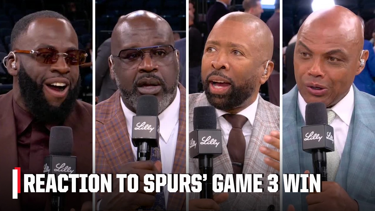 The Inside Guys and Draymond Green react to the Spurs' Game 3 win over the Knicks 🍿 | Inside the NBA