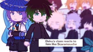 Deku's class reacts to him as Scaramouche