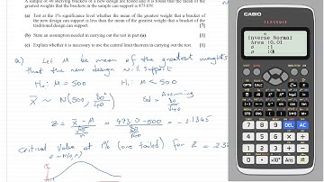 OCR A Further Maths Statistics Question 4 and 5