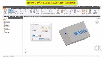 Inventor - Hướng dẫn lệnh khắc chữ - EMBOSS
