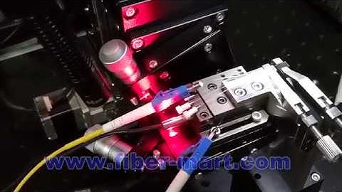 Fiber Waveguide Alignment Stages for FAU to Chip Waveguide Coupling with Auto Epoxy Dispenser