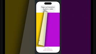Page curl transition, combine UIKit & SwiftUI