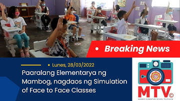 Simulation of Face to Face Classes | MTV