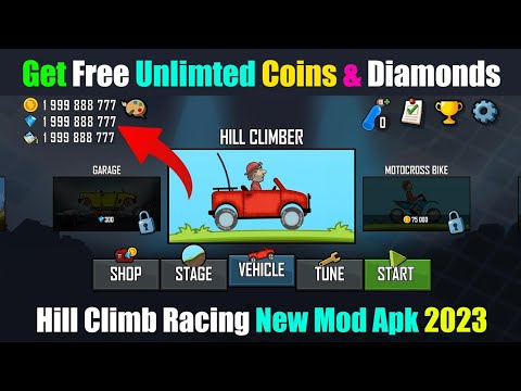 Hill Climb Racing 2 mod apk  Unlimited coins and diamond Mod 2023 