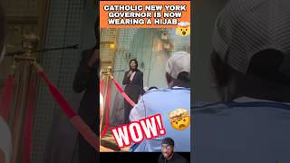 Why is New York Governor Kathy Hochul, A Catholic, Wearing a Hijab? 🤨 #trending #newsupdate