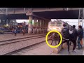 High speed rajdhani express hits mad man  indian railways