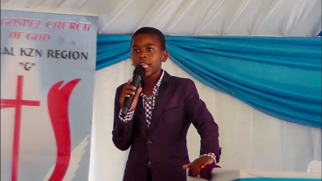 12 Year Old Kwanele Preaching a Powerful Sermon 
