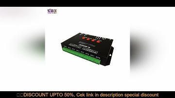 K-8000C Programmable DMX SD Card LED Pixel SPI Controller Off-line DC5V-24V 12V For WS2811 WS2812 RG