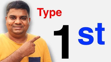 How To Write 1st In Word (Microsoft)