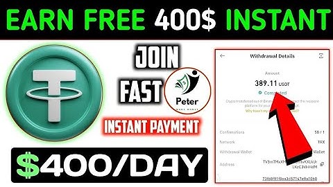 I earn $3 USDT 🤑 Official Telegram USDT Bot / New Telegram Tether Bot/Perform Task & Earn USDT