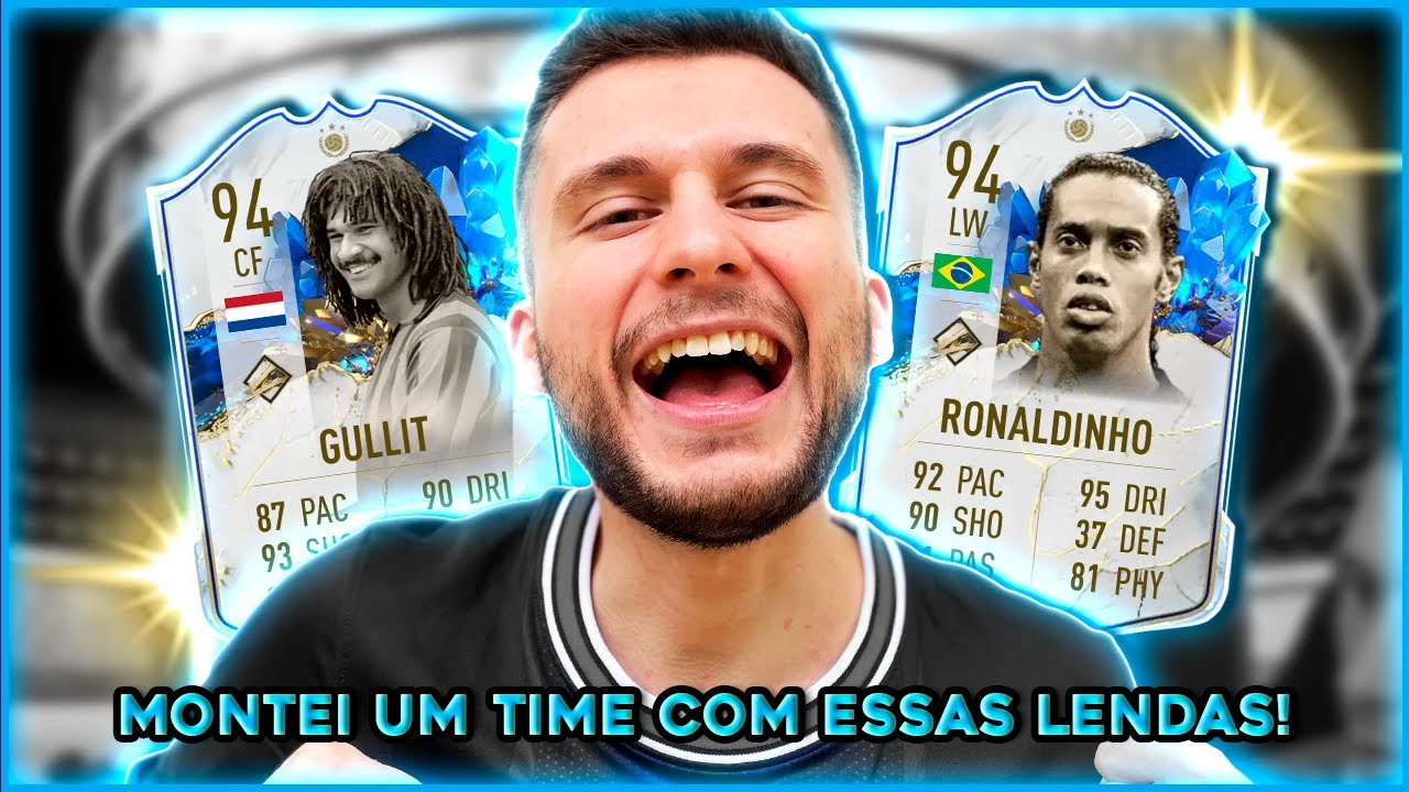 MONTEI UM TIME EM VOLTA DESSAS LENDAS!!! FIFA 23 - ULTIMATE TEAM