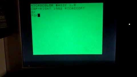 TRS-80 MC-10 256x192 graphics screen demo.