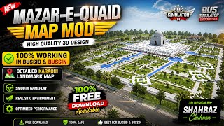 Bus Simulator Indonesia Karachi Map Mod Mazar-e-Quaid Part.2 || Chuhaan Games || Share Free link screenshot 5