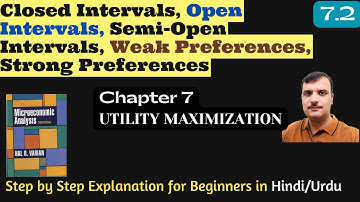 Closed Intervals | Open Intervals | Semi Open Intervals | Weak Preferences | Strong Preferences