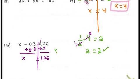 (H10) Solving Equations #15
