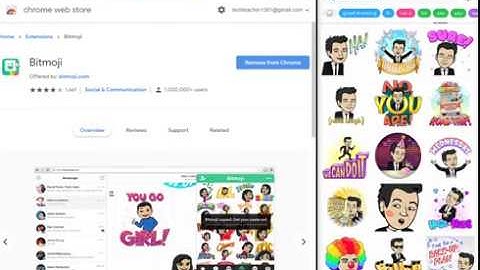 Bitmoji Chrome Extension