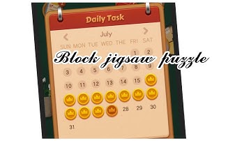 block jigsaw puzzle game daily task today solved/27 July 2022 #dailytasks #blockjigsawpuzzle