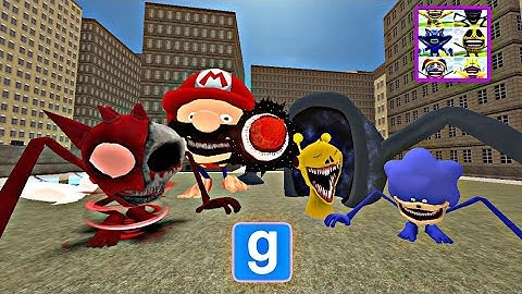 NEW UPDATE..!!! SHIN SONIC TAPES VS SPRUNKI FAMILY (NEXTBOTS IN PLAYGROUND MOD)