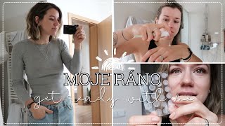 MOJE RÁNO | ranní skincare, péče o pupínek & běžný makeup | kamčalinda