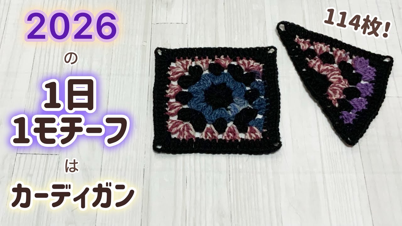 One motif per day] I'll be knitting a cardigan in 2026