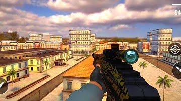 SNIPER 3D ASSASIN WALKTHROUGH GAMEPLAY  PART 15| GUNSHIP BATTLE | SHOOT TO KILL | ANDROID, IOS