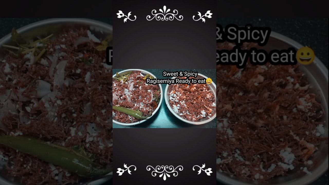 Healthy Recipe for Weightloss & Diabetic Patient|Ragi Semiya Kichadi/Upma|Ragi Recipes #shorts