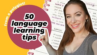 50 LANGUAGE Learning Tips 📚 | Get Fluent in 2022!