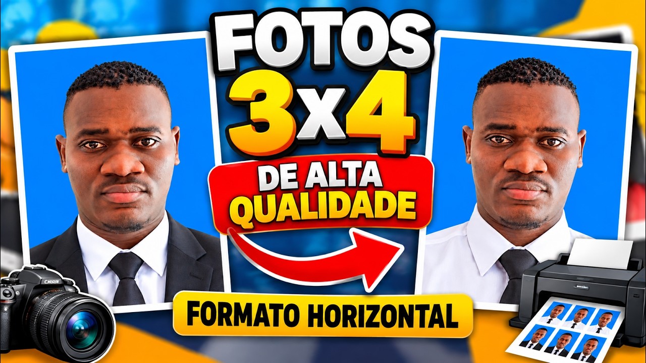 COMO FAZER FOTOS 3x4 PROFISSIONAIS | ALTA QUALIDADE