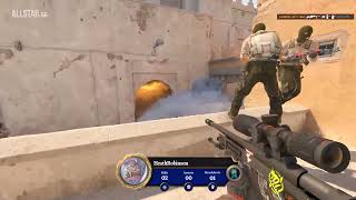 Scout short pentr8 kill thru mid door N den no scope short,(1stthought was team mate) den AK jammed