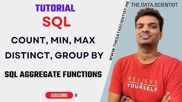 SQL Count, Min, Max, Top, Distinct, #GroupBy - Functions | #SQL For Data Analysts
