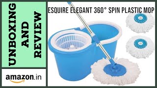 Esquire Elegant Plastic Mop|| 360° Spin Mop First Look And Full Review II Full Assembly In Bengali