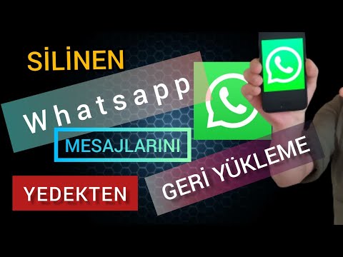 Silinen Whatsapp Mesajları Yedekten Geri Getirme, Geri Yükleme