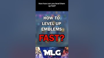 How To Level Up You Emblems FAST! Mobile Legends #shorts