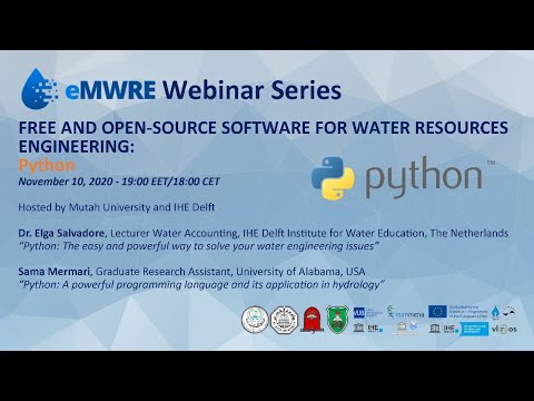 eMWRE Free and Open-Source Software for Water Resources Engineering Webinar Series - Python