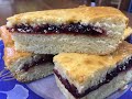 Заливной пирог с джемом   Jellied pie with jam