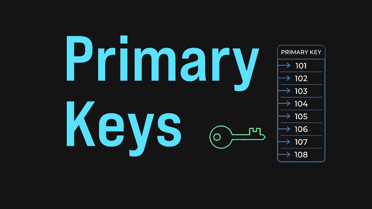 Sql Server Primary Key Icon Cómo Usar PRIMARY KEY en SQL - YouTube