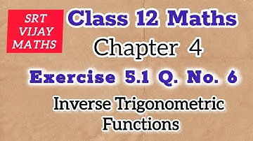 EXERCISE 5.1 - Q.NO. 6 -  CLASS 12  - CHAPTER - 5 - TWO DIMENSIONAL ANALYTICAL GEOMETRY
