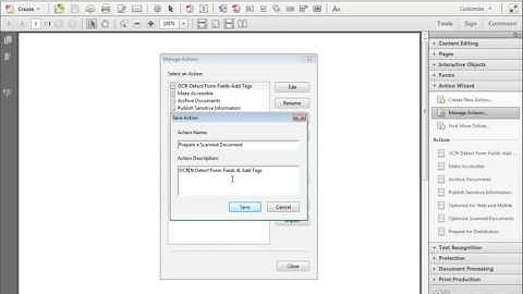 Acrobat XI Tutorial Managing Actions